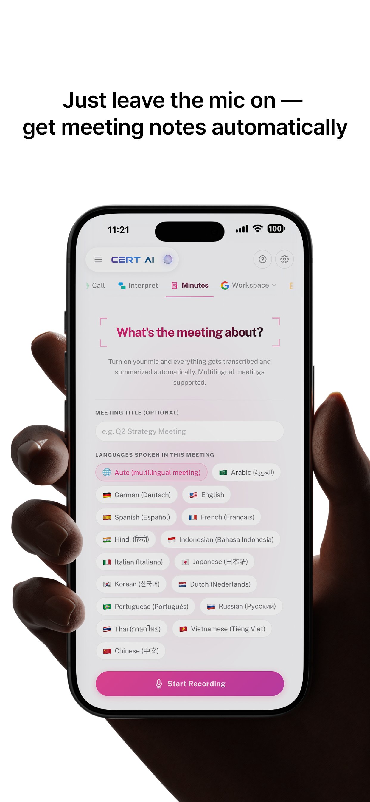 Cert AI meeting notes